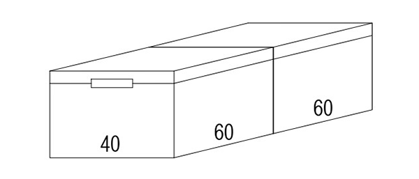 Sistema contenitori estraibili Eurobox INIFINITY L40