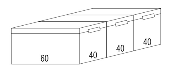 Sistema contenitori estraibili Eurobox INIFINITY L60