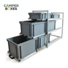 Sistema contenitori Eurobox SPACE vista isometrica aperto