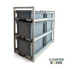 Sistema contenitori Eurobox SPACE vista isometrica chiuso