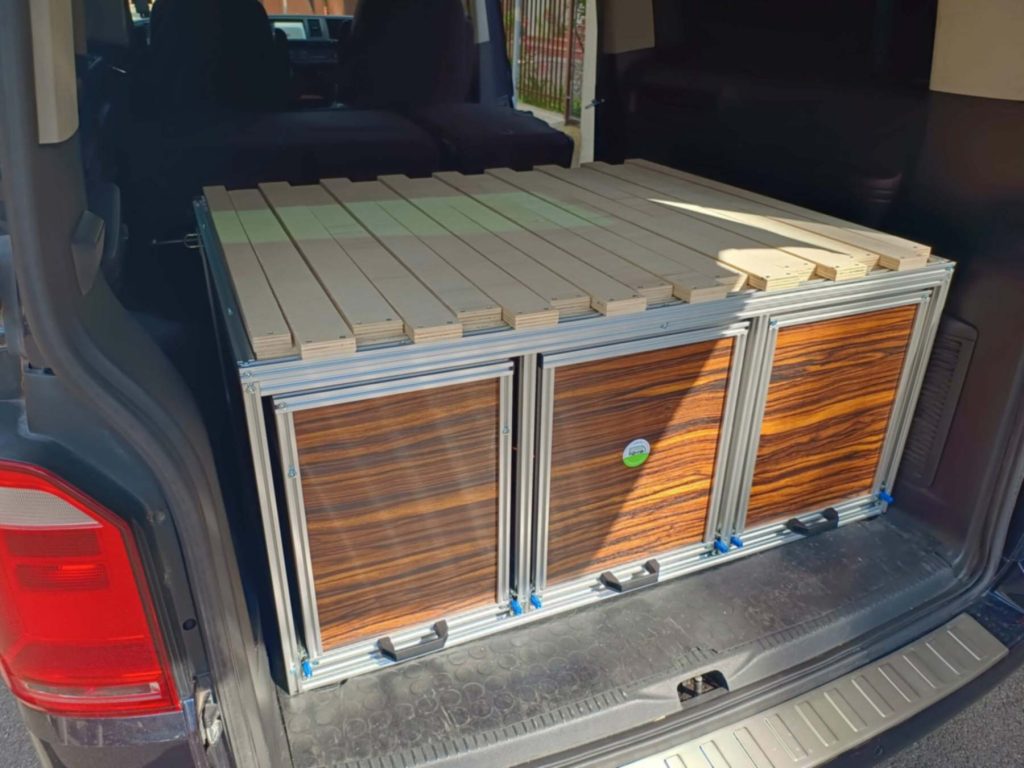 ORIZZONTE modulo cucina letto minivan volkswagen caravelle 01