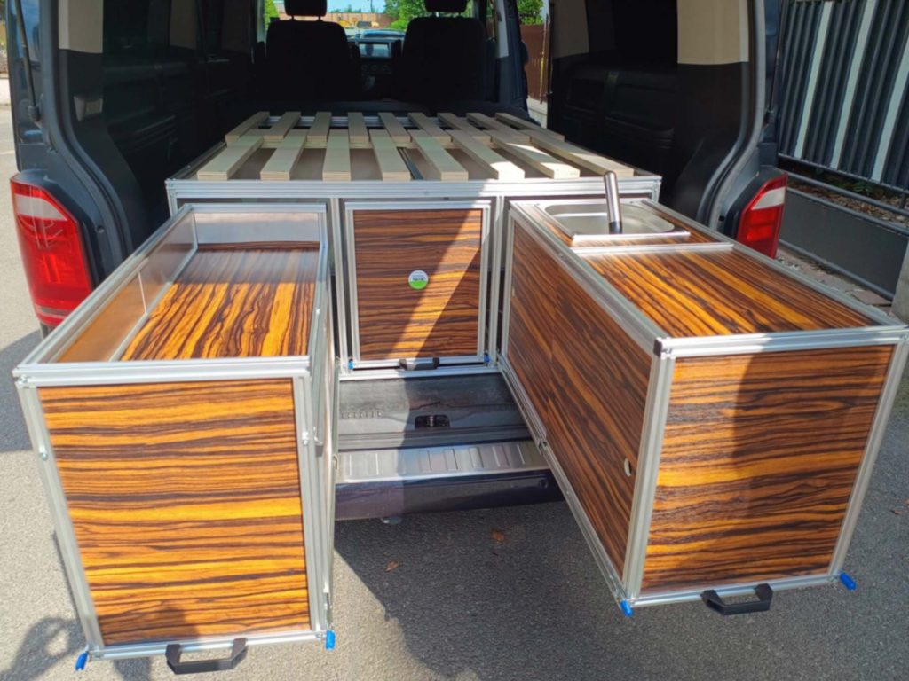 ORIZZONTE modulo cucina letto minivan volkswagen caravelle 02