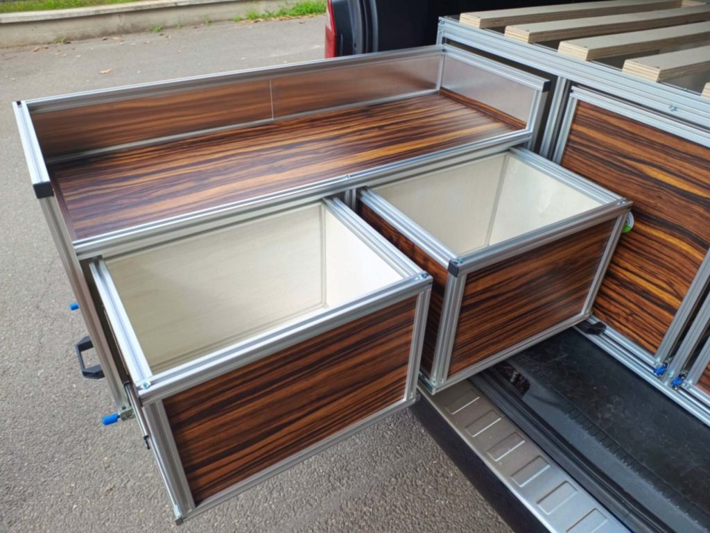 ORIZZONTE modulo cucina letto minivan volkswagen caravelle 05