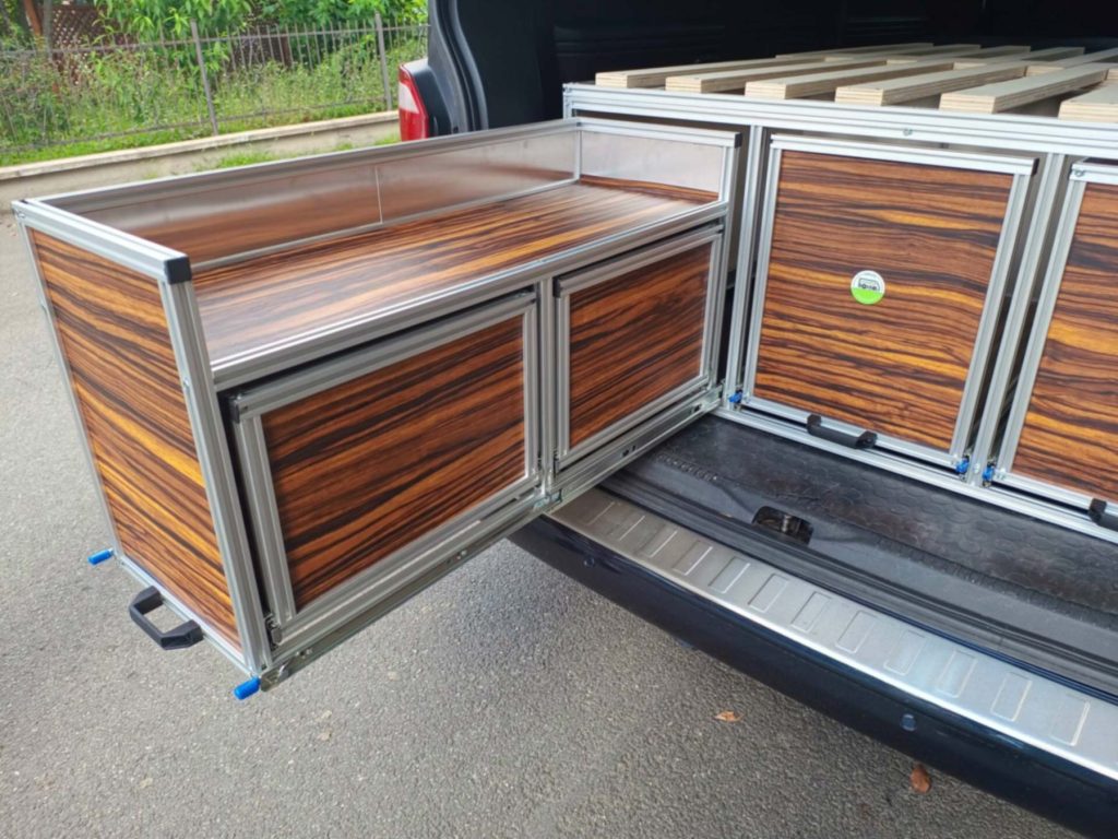 ORIZZONTE modulo cucina letto minivan volkswagen caravelle 08