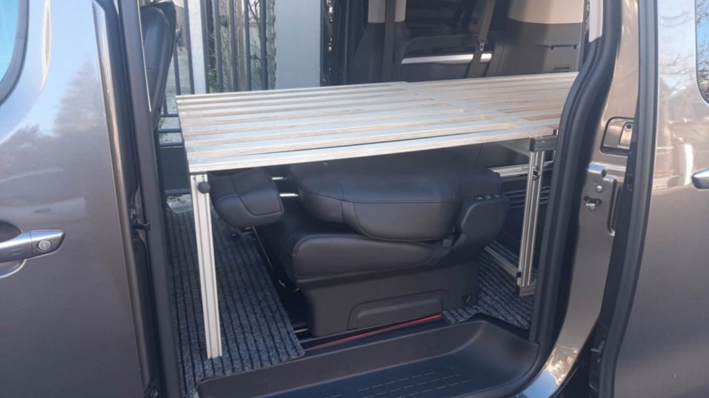 SLIDE REST modulo letto pianale estraibile peugeot traveller 02