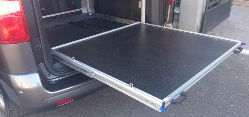 SLIDE REST modulo letto pianale estraibile peugeot traveller 03