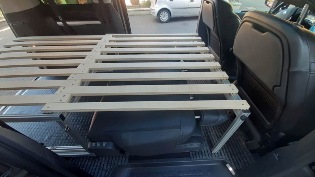 SLIDE REST modulo letto pianale estraibile peugeot traveller 04