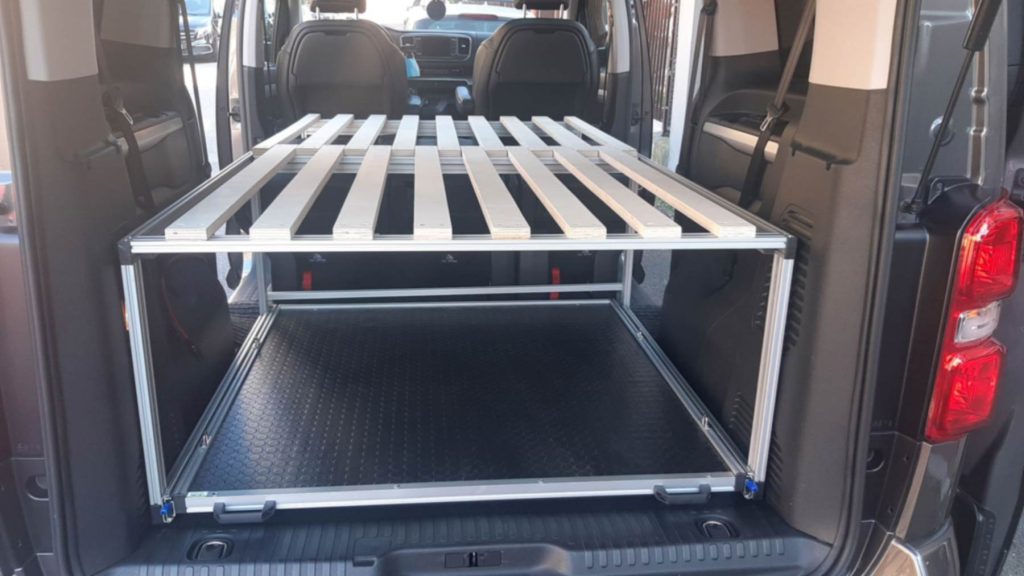 SLIDE REST modulo letto pianale estraibile peugeot traveller 05