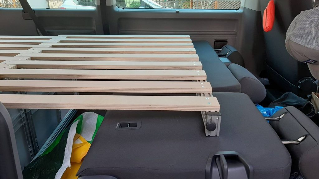 SLIDE REST pianale estraibile letto minivan volkswagen caravelle 01