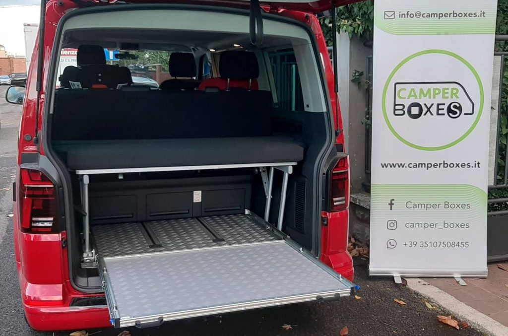 ZEFIRO SPACE pianalei estraibili van Volkswagen California Multivan 02