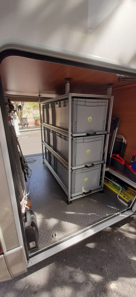 INFINITY contenitori estraibili camper Hymer B 614 01