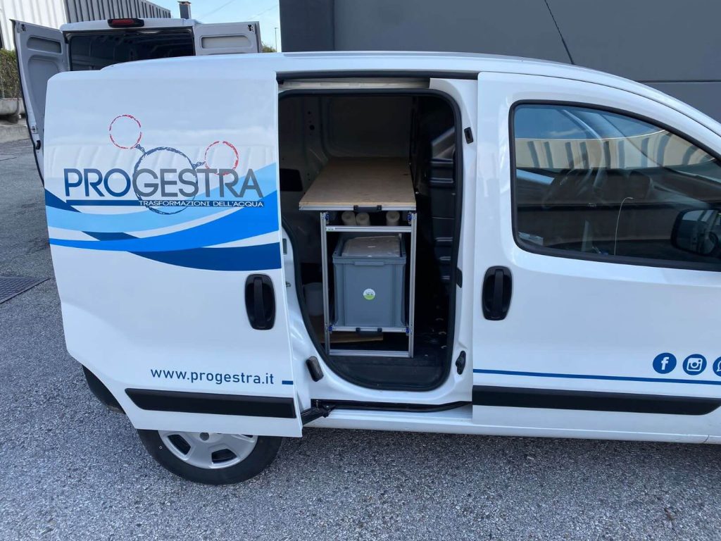 ZEFIRO INFINITY pianale contenitori estraibili Fiat Fiorino 01