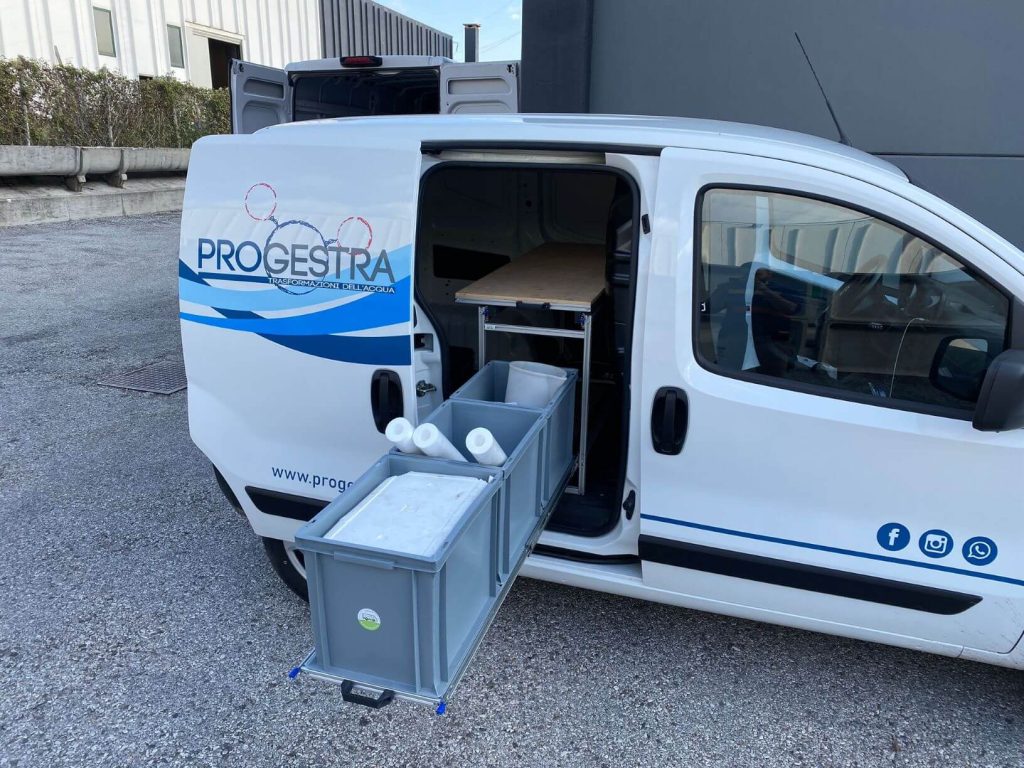 ZEFIRO INFINITY pianale contenitori estraibili Fiat Fiorino 03